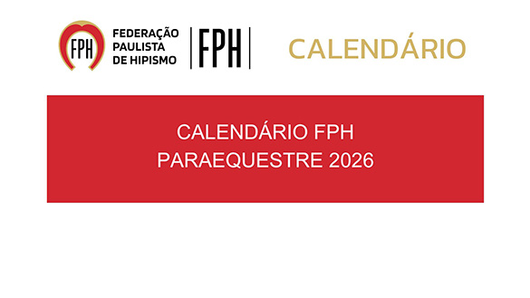 Calendário FPH Paraequestre 2026