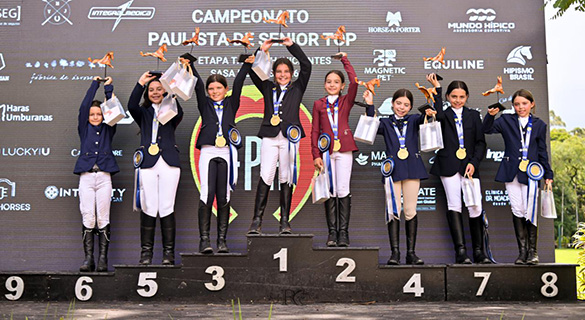 Pódios individuais dos Iniciantes no Clube Hípico de Santo Amaro