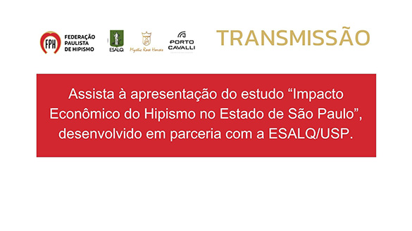Transmissão ao vivo - Apresentação do Estudo Impacto Econômico do Hipismo em SP