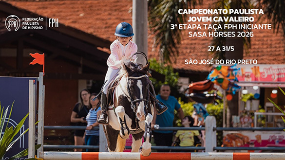 Novo Quadro de Horários Paulista Jovem Cavaleiro / Taça FPH Sasa Horses - 27/5