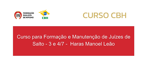 Curso para Formação e Manutenção de Juízes de Salto