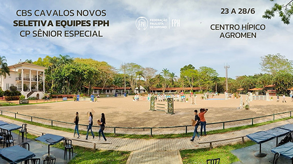 Novo Quadro de Horários CBS Cavalos Novos / Seletivas FPH / CP Sênior Especial - 23/6